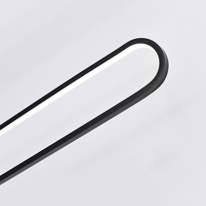 Lámpara de pie oblonga de aluminio Simplicidad LEDLE LED para sala de estar