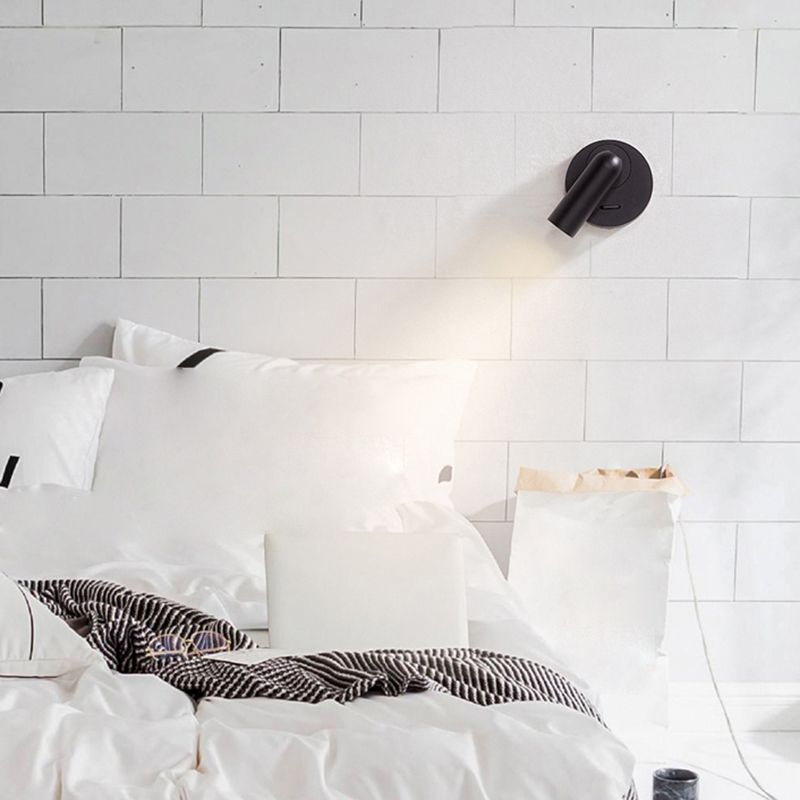 Simpilidad de la pared de metal apliques LED montada de pared Luz para luz de lectura junto a la cama
