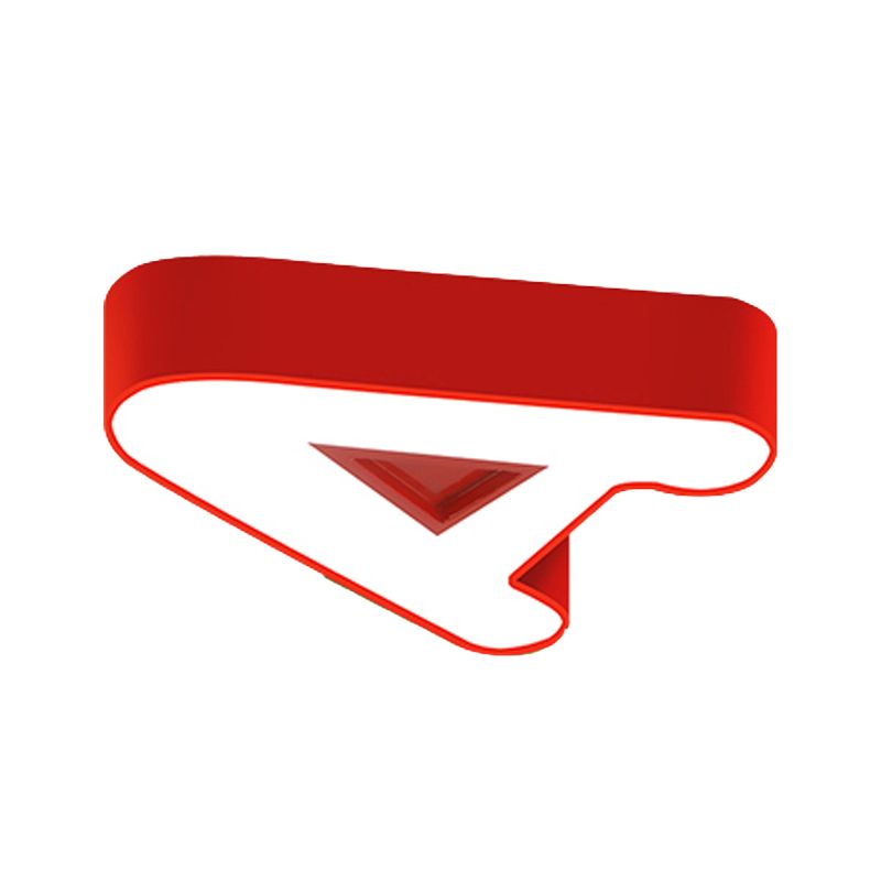 Kids Letter LED Ceiling Mount Light Acrylic Candy Colored Flush Light for Kindergarten