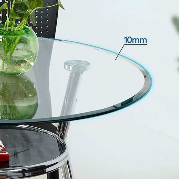 Table de salle à manger ronde contemporaine avec 3 jambes pour salle à manger