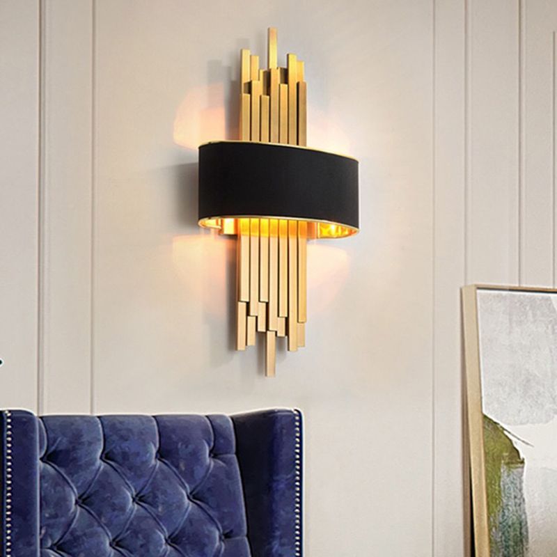 Lámpara de pared de 2 lámparas de pared de pared creativa moderna para el dormitorio de la pared de 2 luces