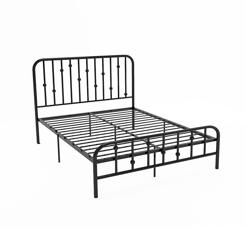 Luxurious Low Profile Bed Frame Metal Standard Bed with Headboard