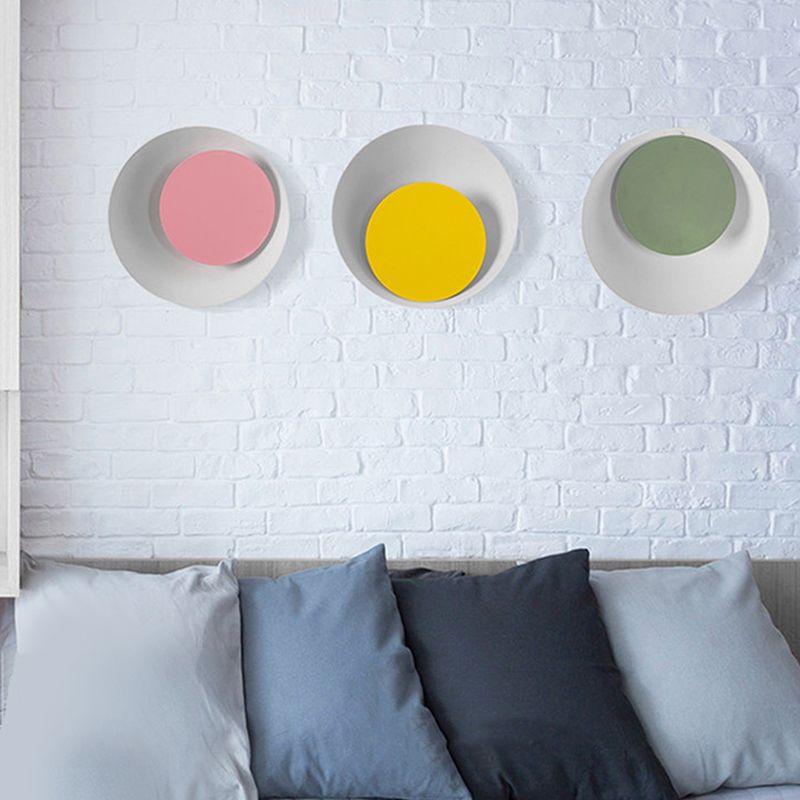 Moderni macaron moderni in stile ciotola ciotola sconde muro metallo 1 flioncini leggeri