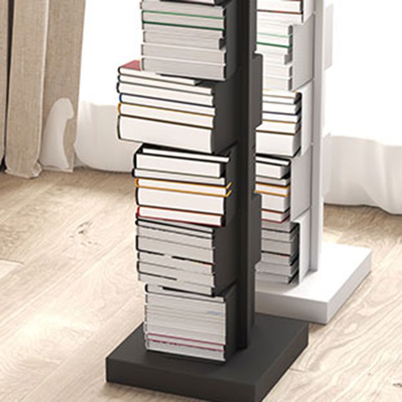 Modern Style Bookshelf Vertical Metal Closed Back Bookcase for Home