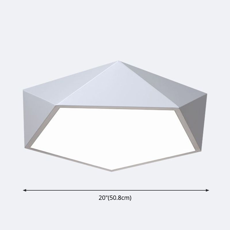 Modern Simplicity Paint Process Acryl Plafond Light Polygon Shape voor Slaapkamer