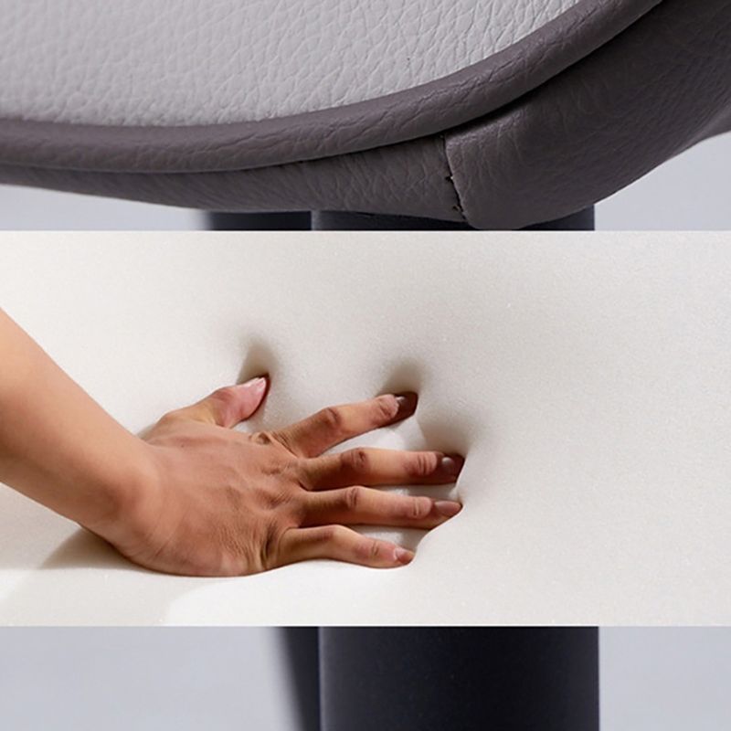 Sedia a braccio industriale interno a wingback in metallo imbottito sedia sala da pranzo