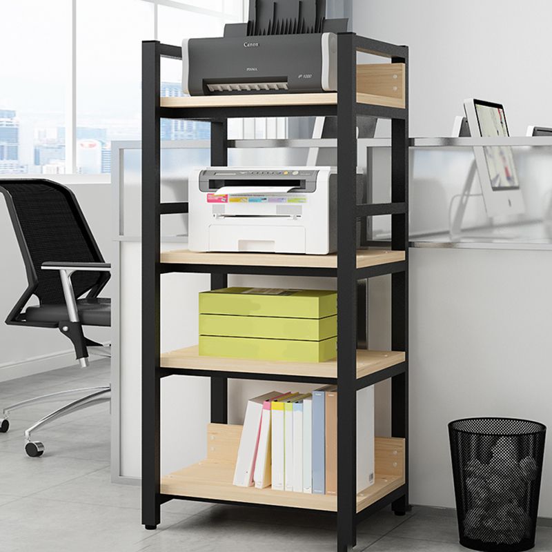 Scandinavian Open Back Bookcase with Shelves for Home Office