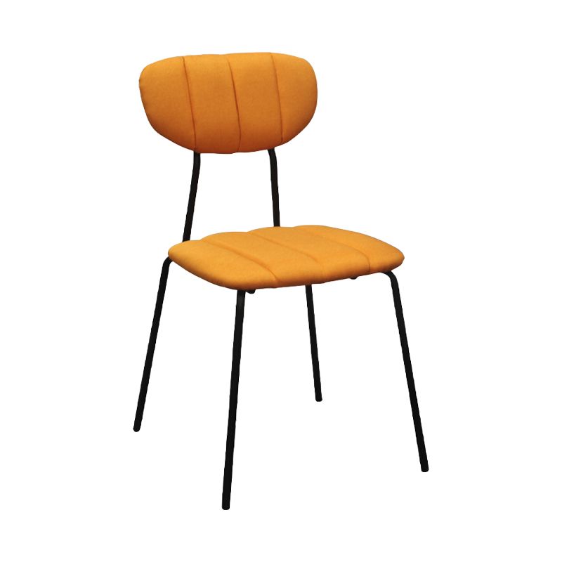 Les chaises de salle à manger sans bras tapissées par style industriel ouvrent les chaises de salle à manger arrière