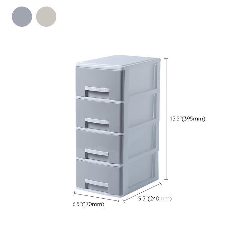 Drawers Filing Cabinet Plastic Vertical File Cabinet for Home and Office