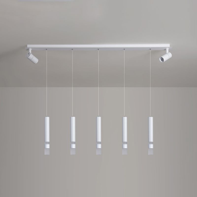 Luz colgante cilíndrica moderna lámpara de lámpara simple para comedor para comedor