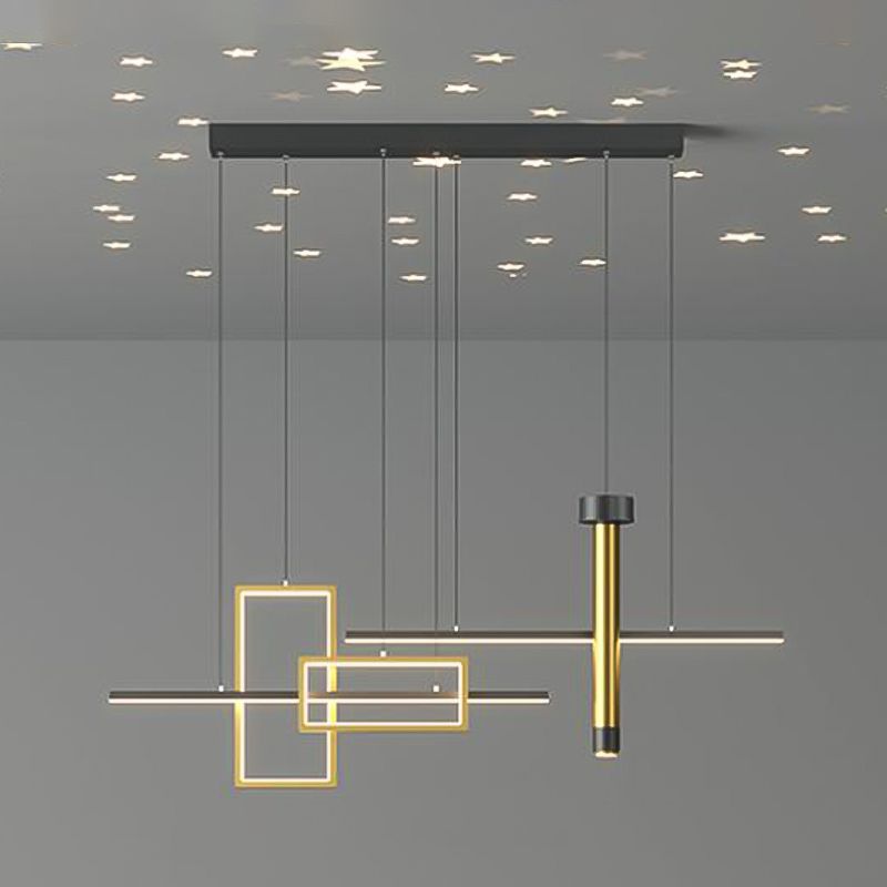 Modern Silica Gel LED Island Lighting Ideas Chandelier Lamp for Dining Room