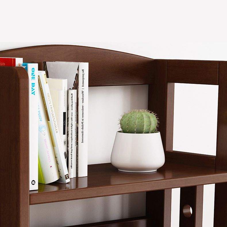Wooden Etagere Modern Shelf Bookcase Vertical Bookcase for Living Room