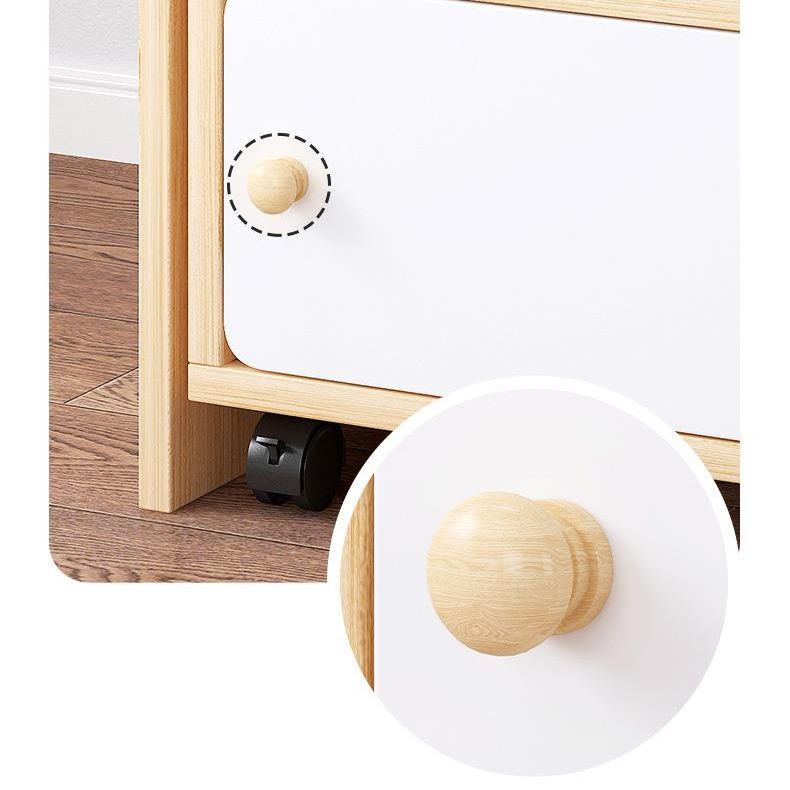 Scandinavian Wood Bookshelf 11.8" Wide Standard Shelf Bookcase