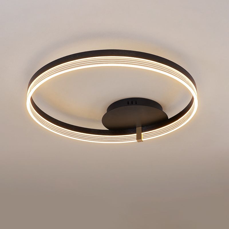 Modern Ceiling Lamp Circle LED Flush Mount Light Fixture for Bedroom