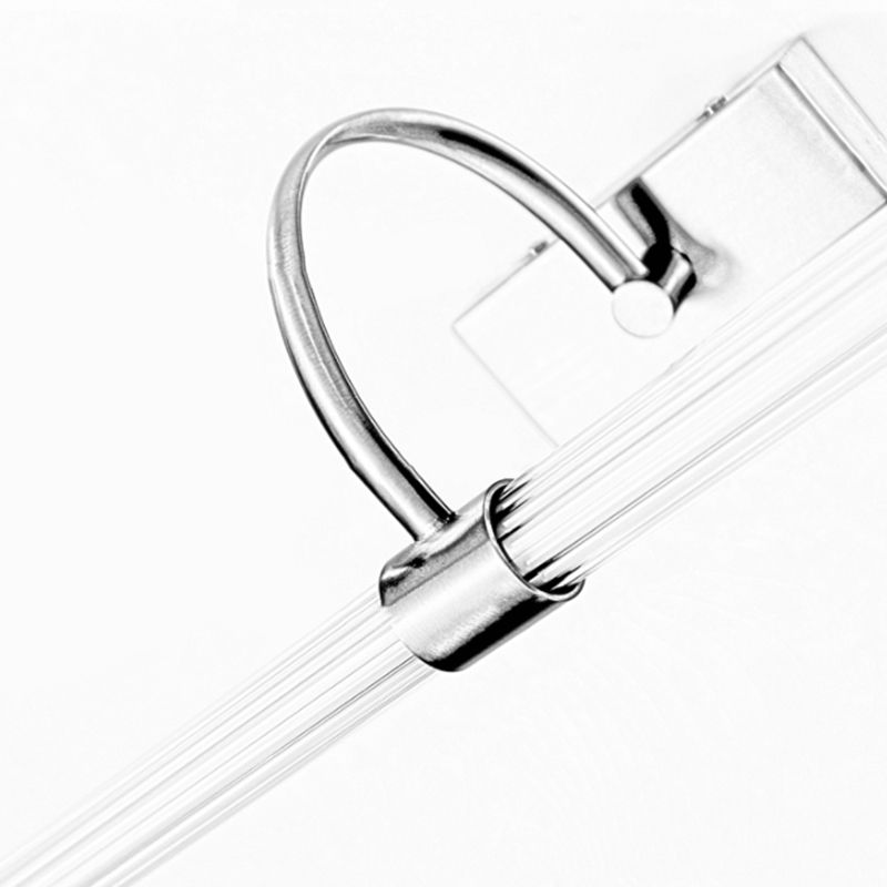 Linear Shade Metal Wall Sconce Modern Style 1 Light Mirror Wall Mount Lighting