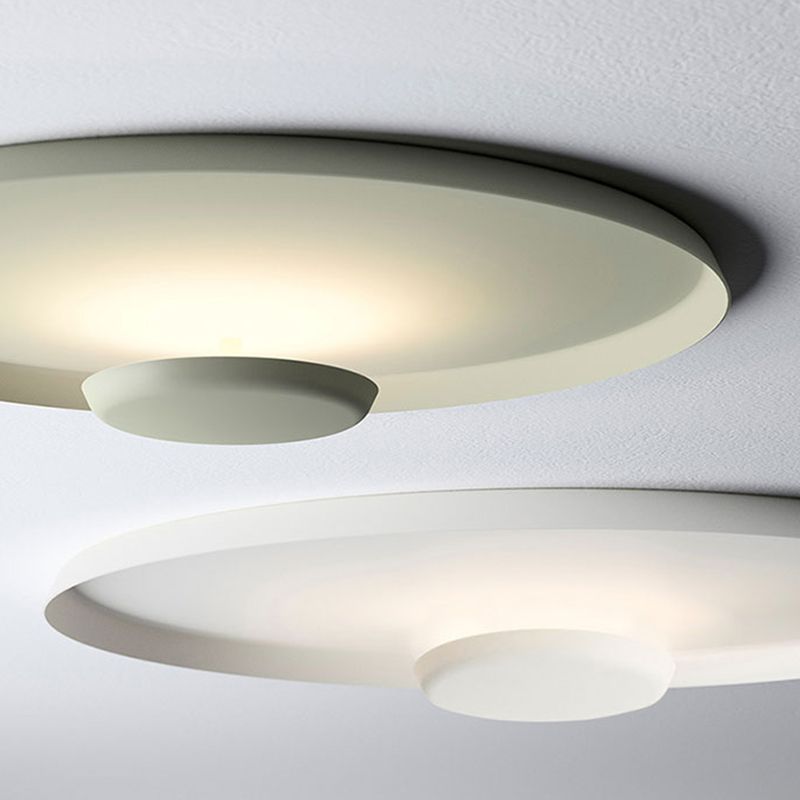 Nordic Disk Flush Mount Metal LED Ceiling Light Fixture for Bedroom