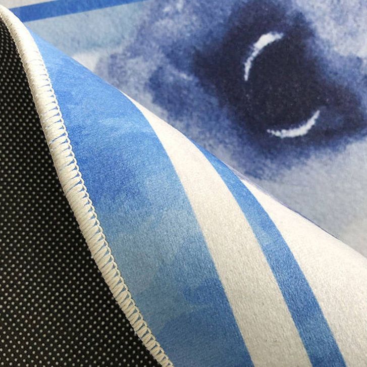 Farbenfroher, moderner Teppich für den Innenbereich, schlichter Teppich mit Federmuster, waschbarer Polyester-Teppich für die Heimdekoration