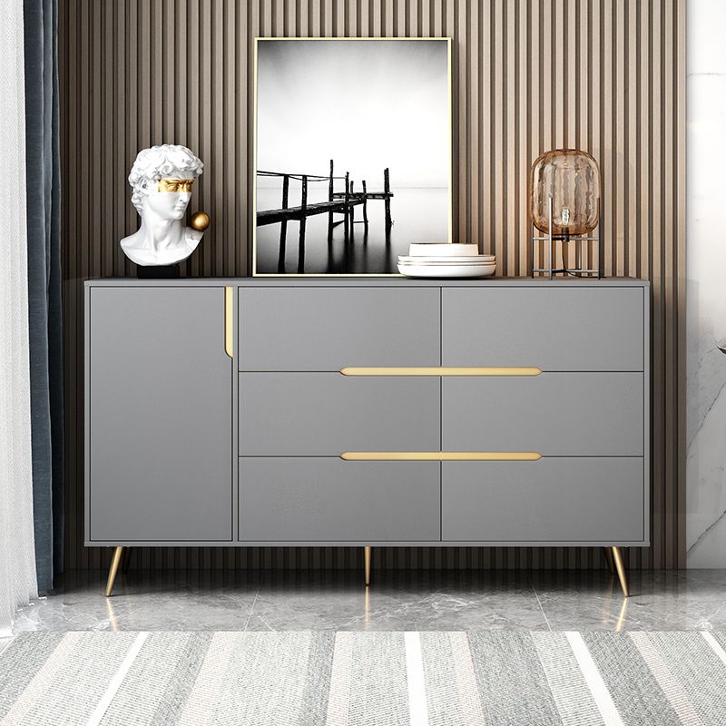 Engineered Wood Sideboard Table Modern Buffet Sideboard for Kitchen