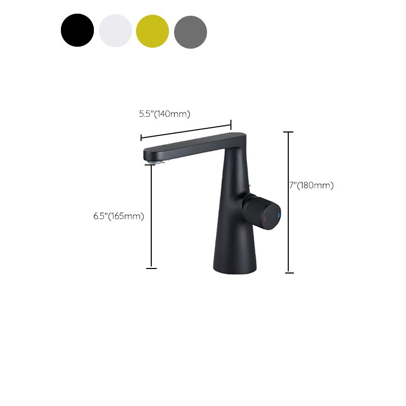 Contemporary Bathroom Faucet Deck Mounted Copper One Handle Fixed Roman Tub Faucet Set