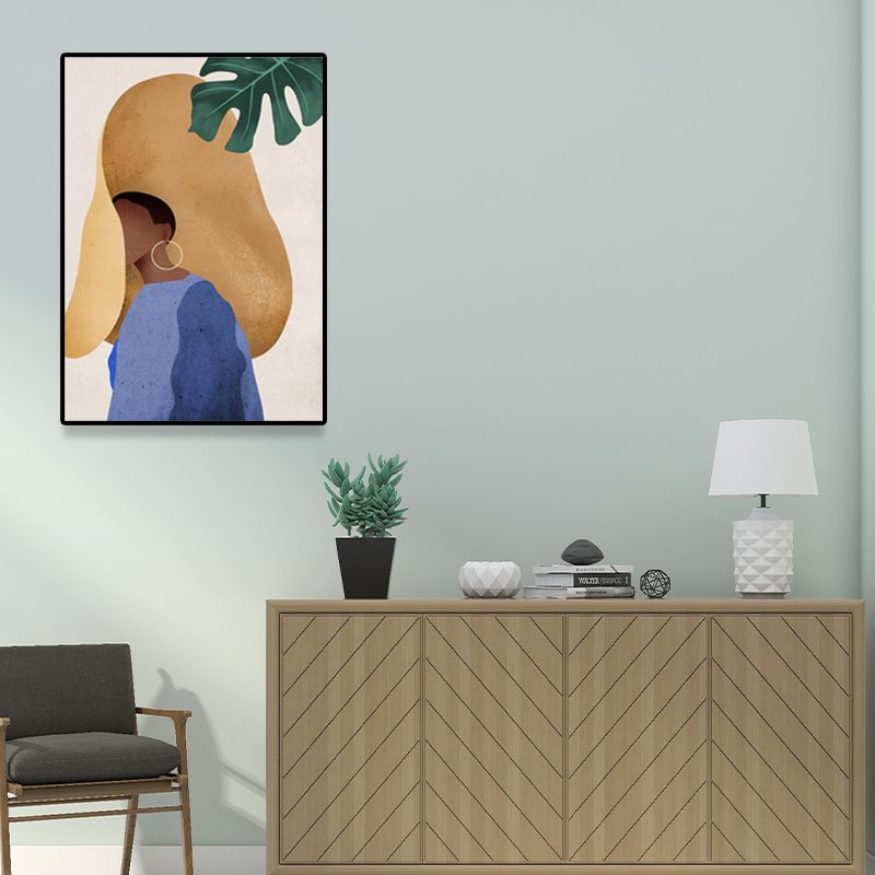 Décoration murale de fille de mode scandinave, impression sur toile de couleur Pastel pour salon (plusieurs tailles)