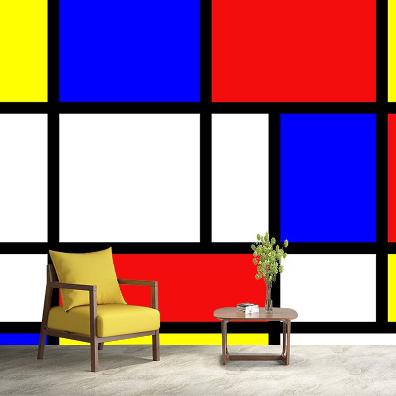 Illustration Geometric Wall Mural Stain Resistant Living Room Modern Wall Mural