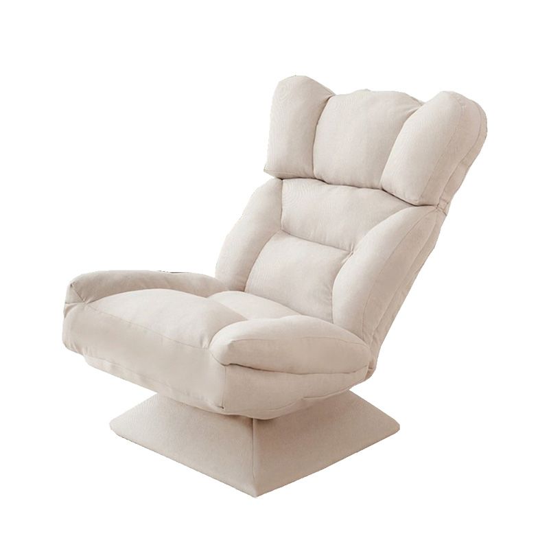 Modern 20"W Armless Chair Cotton Blend Upholstered Accent Chair
