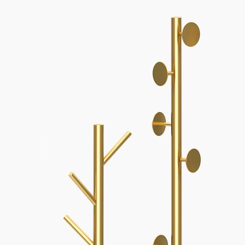 Gorgeous Coat Hanger Hooks Free Standing Metal Coat Rack with Marble Bottom