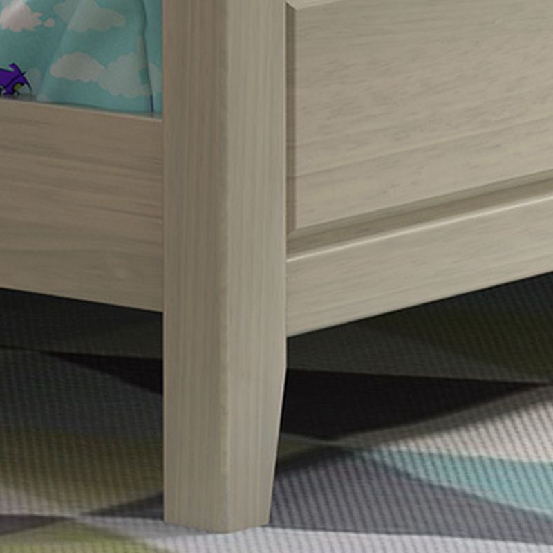 84.65-inch Wide Traditional Bed Frame Pine Wood Bed with Headboard