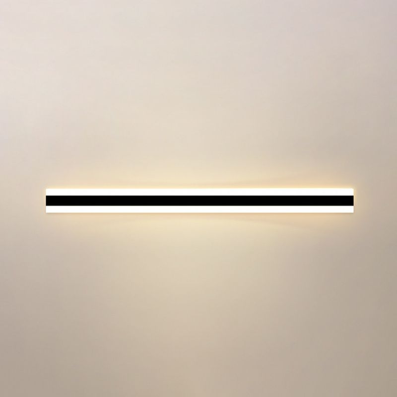 Lámpara de pared LED lineal de estilo contemporáneo 1 Luz de la pared de pared al aire libre.