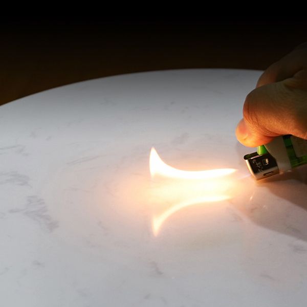 Glam Accent Side Table Living Room Double Tier Round with Storage Metal