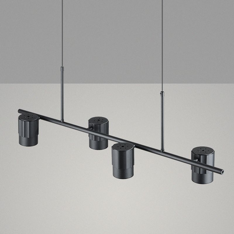 4 Light Kitchen Island Pendant Linear Chandelier Contemporary Island Lighting