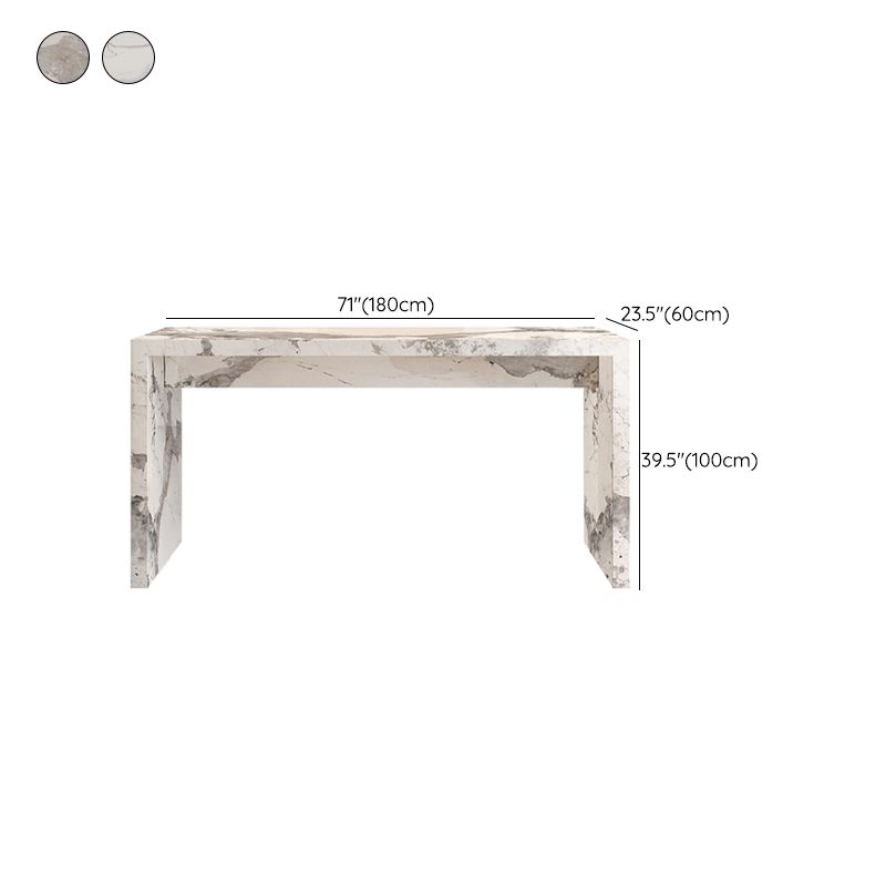 Modern Bistro Bar Table Sintered Stone Bar Table for Living Room