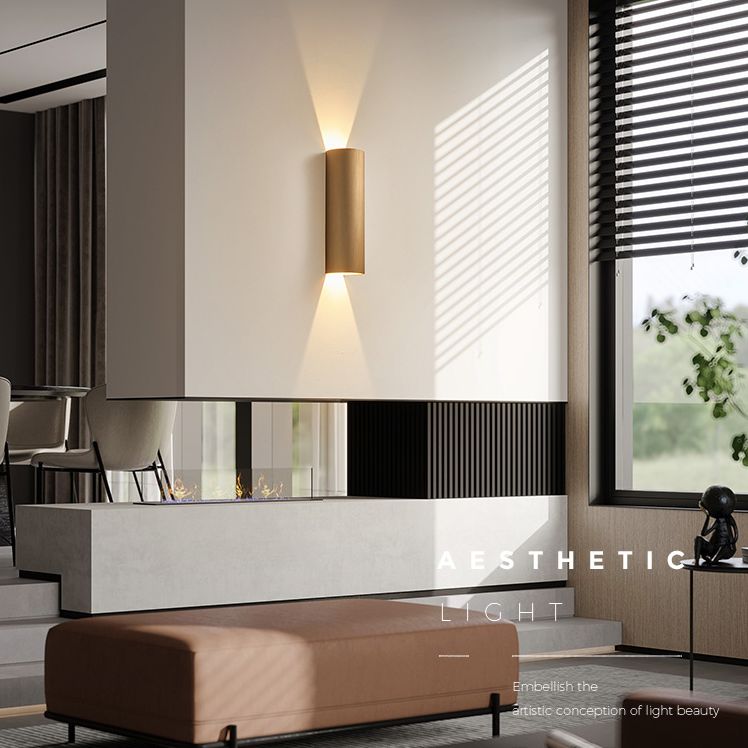 Luminaire de murs de cylindre de style moderne Lumière luminaire en aluminium Lights