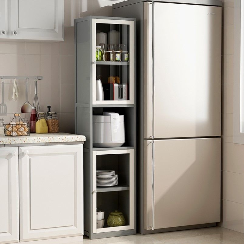 Scandinavian Style Bookshelf Engineer Wood with Door Bookcase for Office