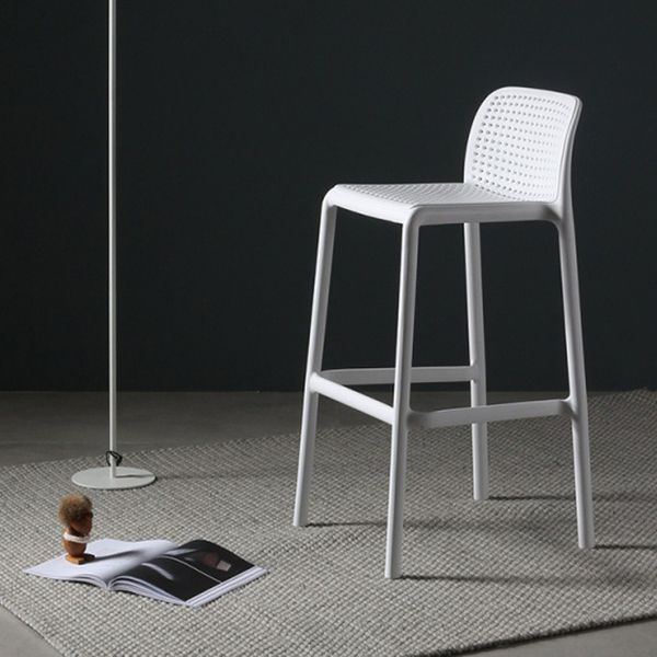 Contemporary Bristol Stackable Stool Matte Finish Plastic Barstool