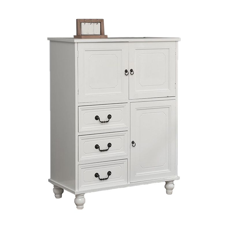 Industrial Square Accent Cabinet Antique Finish Cabinet With Doors