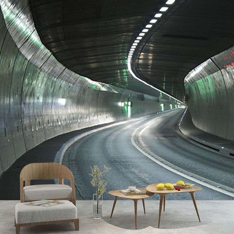 Eco-friendly Wall Mural Wallpaper Highway Photography Sitting Room Wall Mural