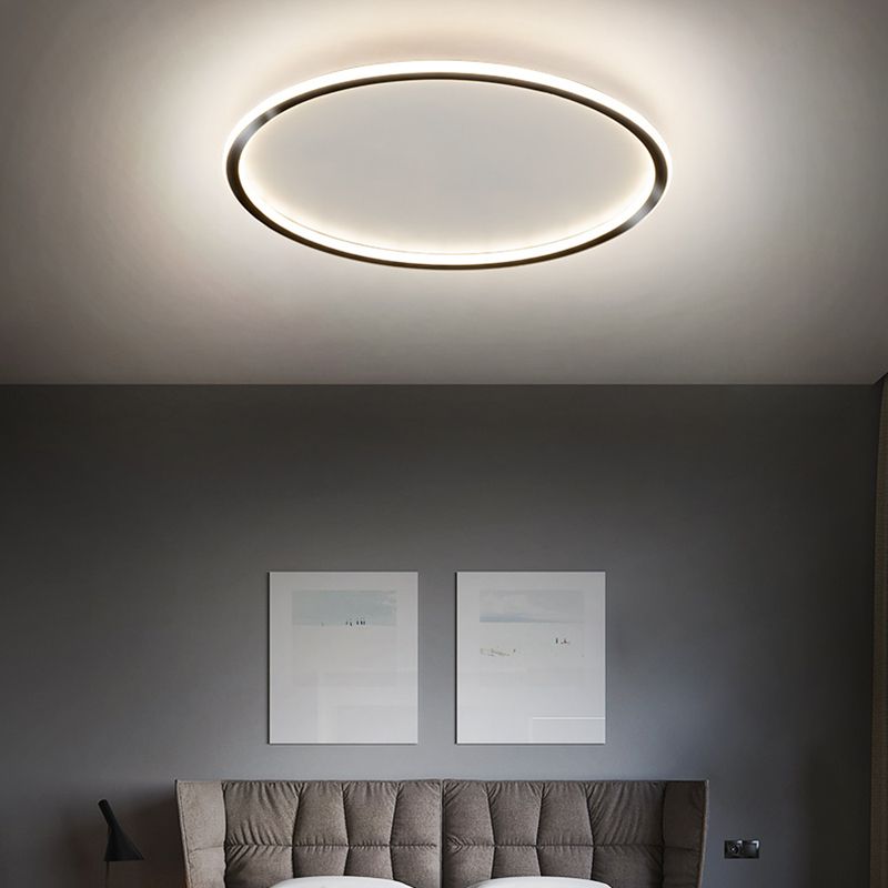 Lámpara empotrada LED ultrafina de 1 luz, nueva lámpara acrílica moderna de montaje en techo para dormitorio