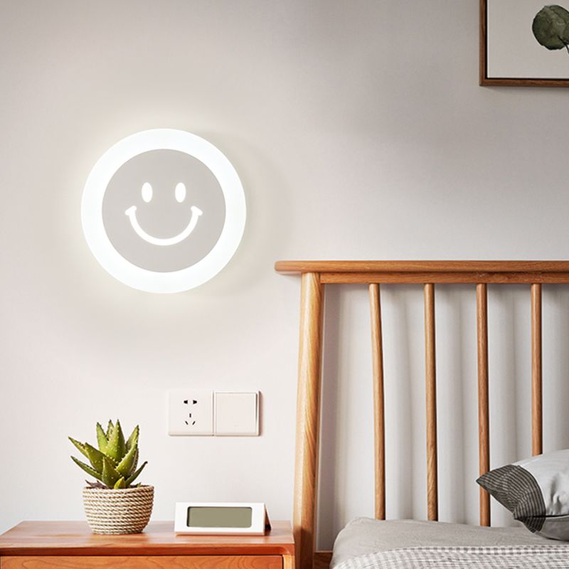 Moderne minimalistische stijl ronde schijf muur licht stonzes acryl sconce lichten voor woonkamer