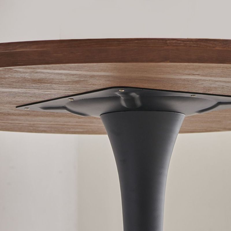 Round Dining Table Set 1/3 Pcs Solid Wood Top Dining Table and Arm Chairs