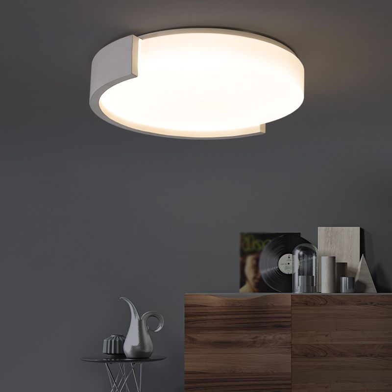 Nuevo Lámpara montada en el techo de acrílico, montaje empotrado de LED cilíndrico moderno, 1 luz, para sala de estar,