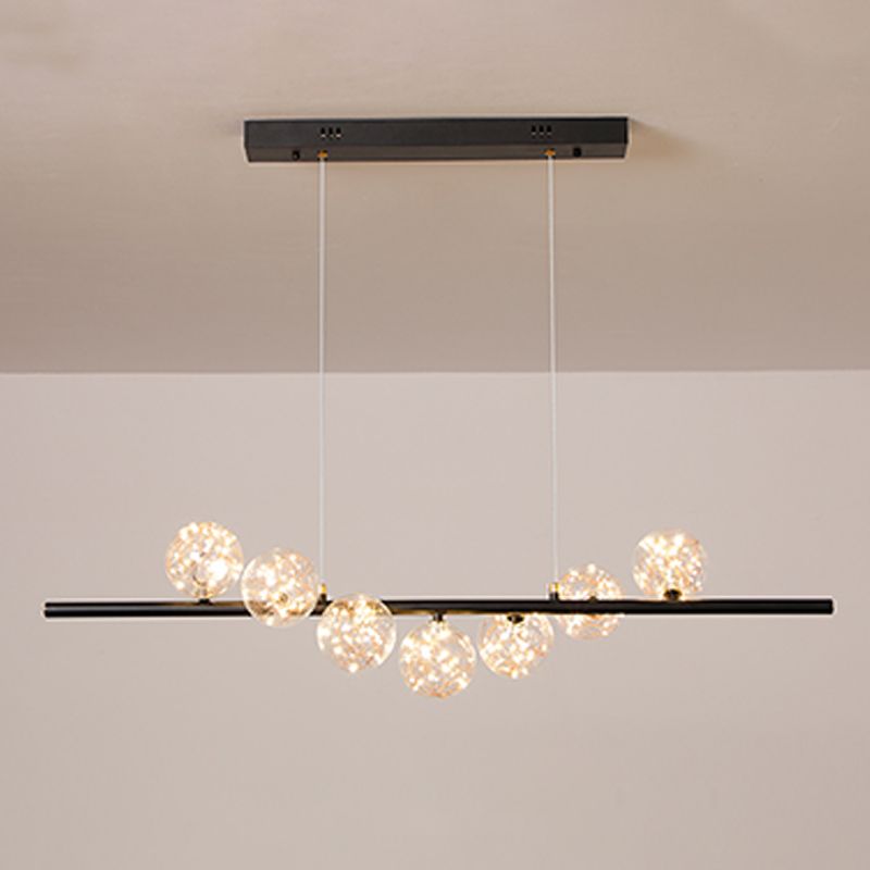 Modern Globe Island Chandelier Lights Glass Chandelier Lighting Fixtures