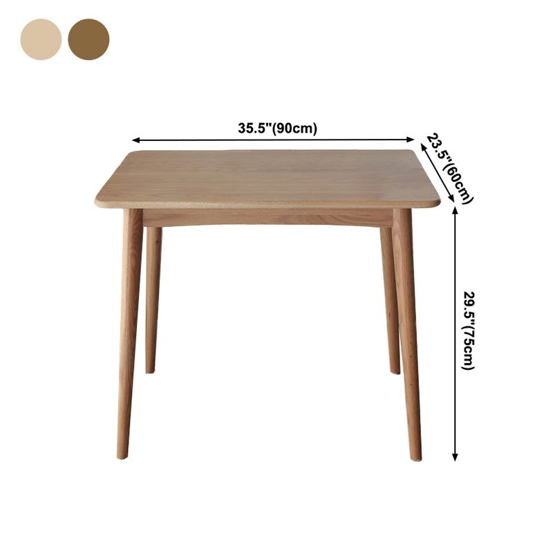 Collezione per sala da pranzo in legno in legno massiccio contemporaneo con 4 piedi