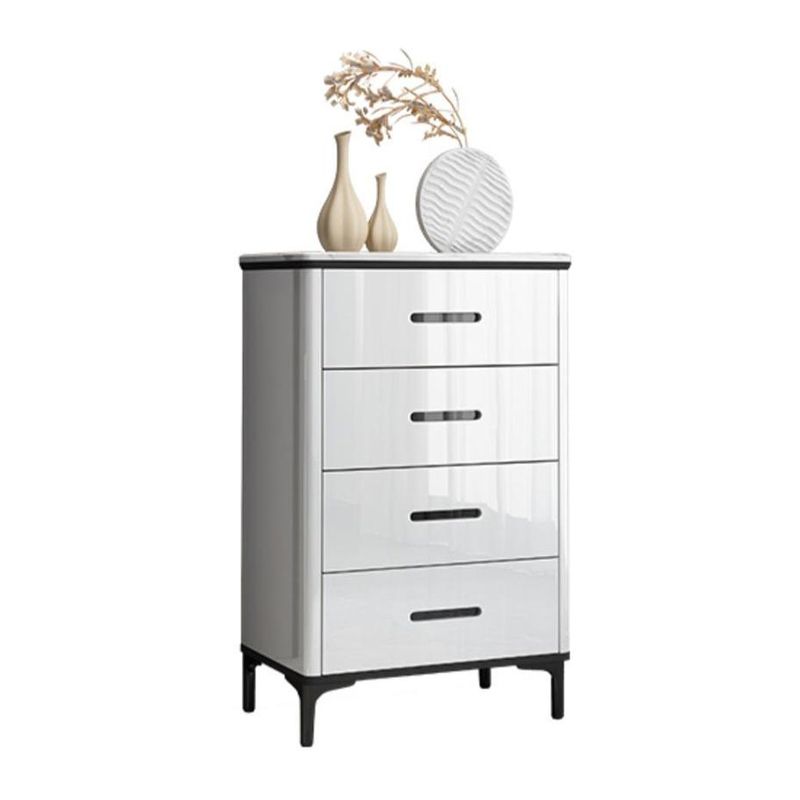 Contemporary Bedroom Storage Chest Stone Chest with Black Legs