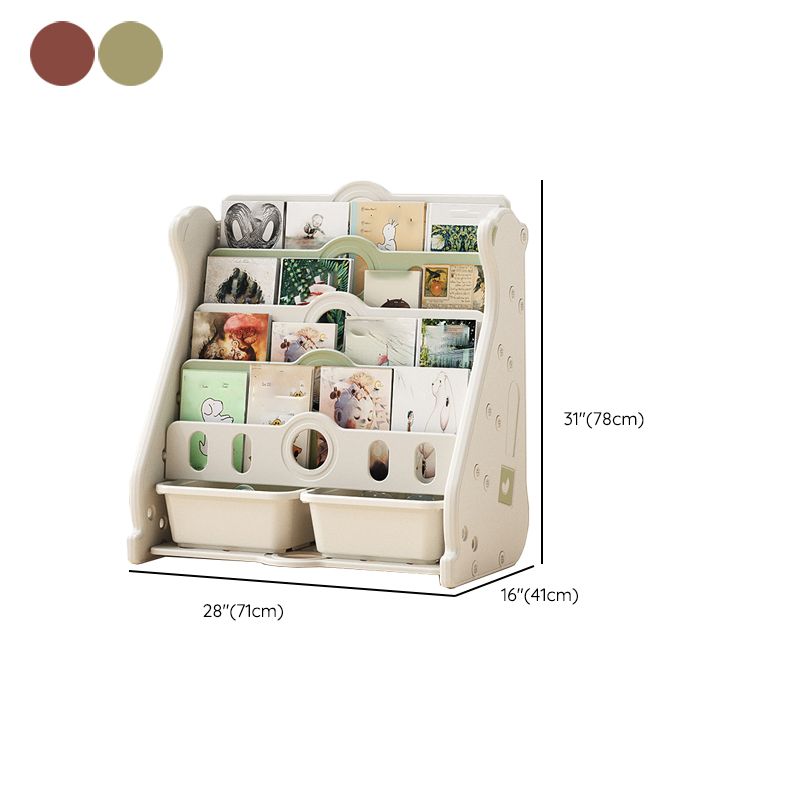 Scandinavian Children's Bookshelf Closed Back Freestanding Book Display