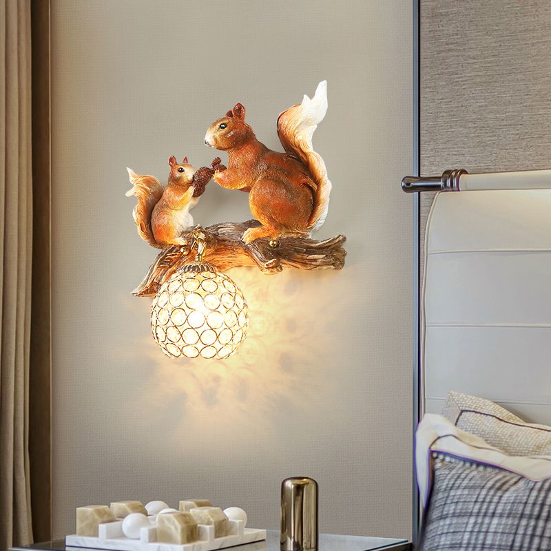 Modern Style Ball Sconce Light Fixtures Metal 1 Light Wall Lighting Ideas