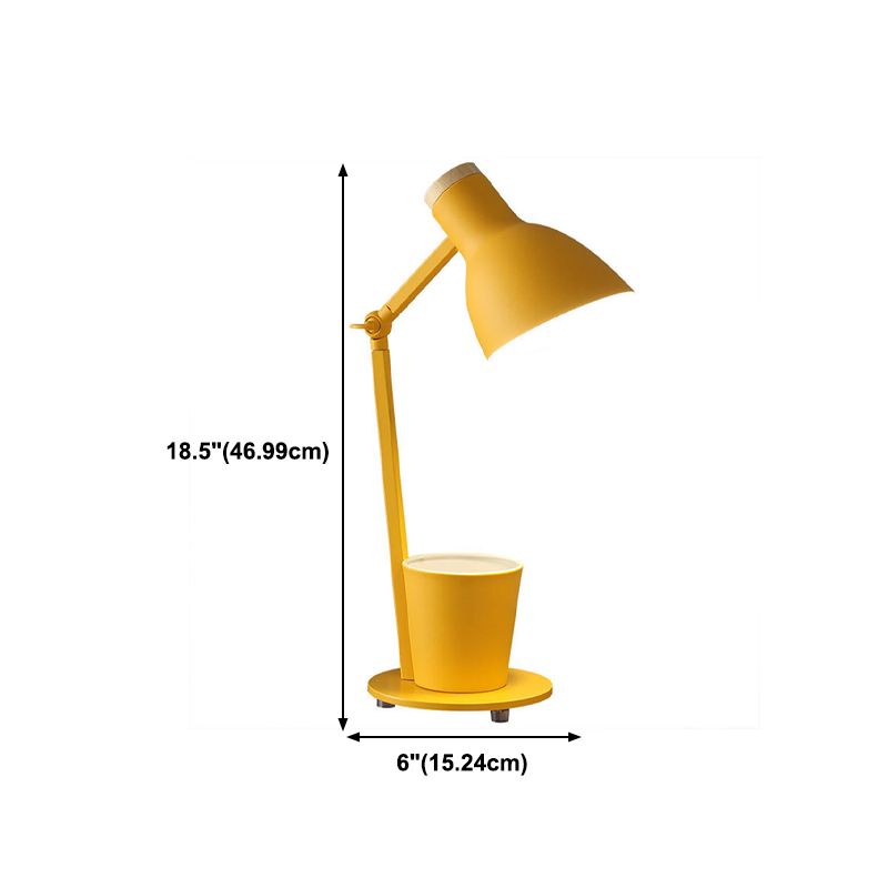 Lámpara de mesa de mesa de timbre de estilo moderno Luz de mesa de una sola luz de metal