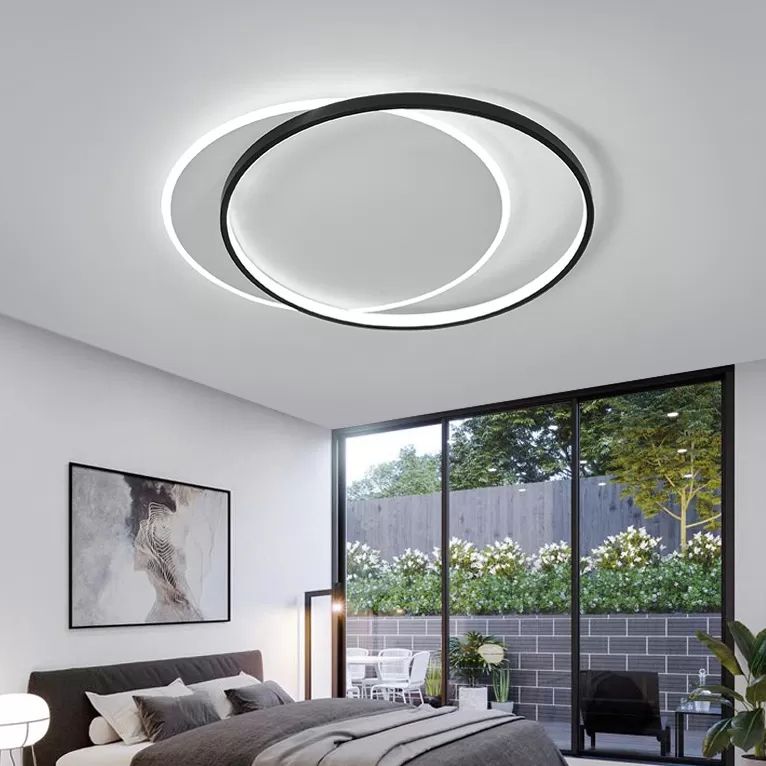 19,5 Pollici Wide Nordic Simplicity LED Soffitto Light Interrking Cerchi Home Decorativi Illuminazione Fissaggio