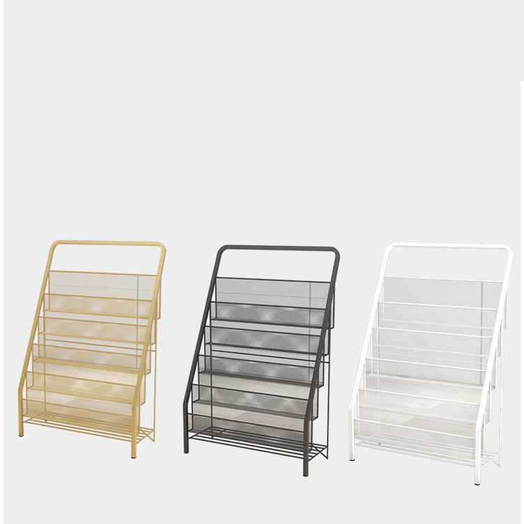 Metall Iron Industrial Ladder Bookshelf Vertical geschlossener Rückenbuchhandel