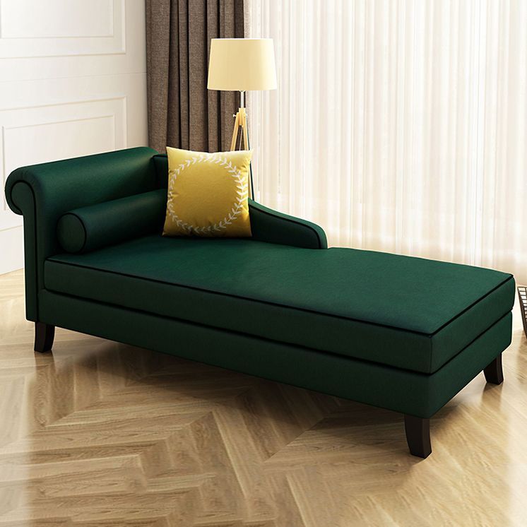 Modern Style Upholstered Chaise Living Room Round Arms Chaise